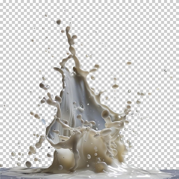 Weltmilchtag milch oder joghurt spritzer fließende sahne milchflasche kuh isoliert png hintergrund