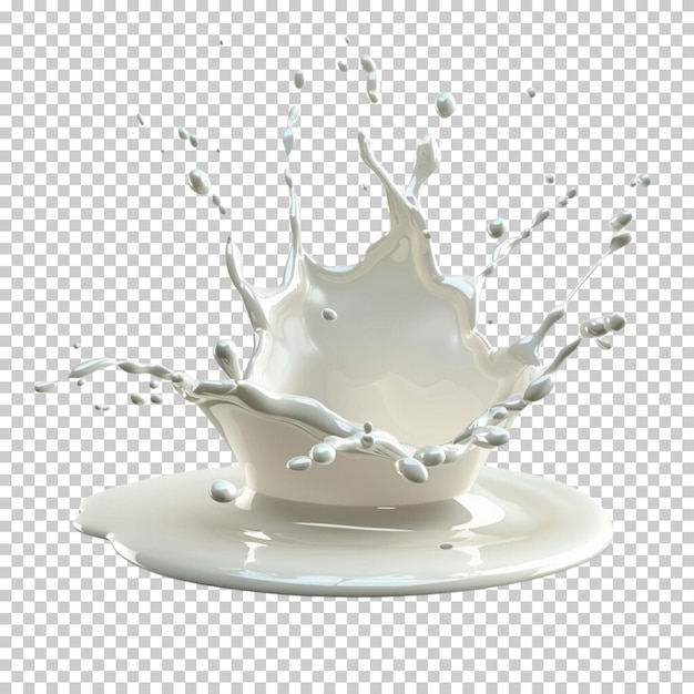 Weltmilchtag milch oder joghurt spritzer fließende sahne milchflasche kuh isoliert png hintergrund