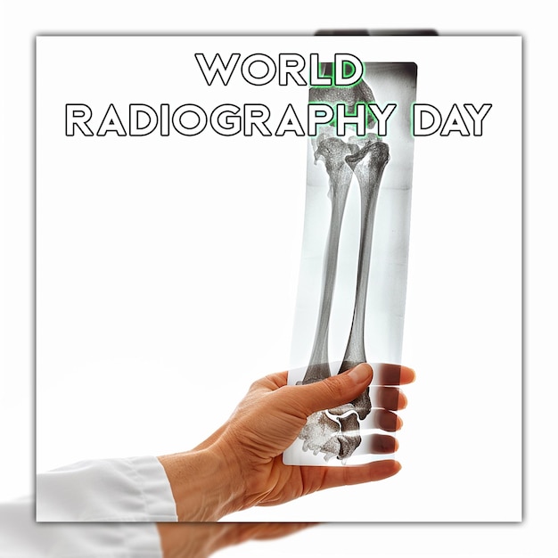 Weltradiographie-tag arzt schaut über ct-scan brust-röntgen-sonographie ultraschall-scan