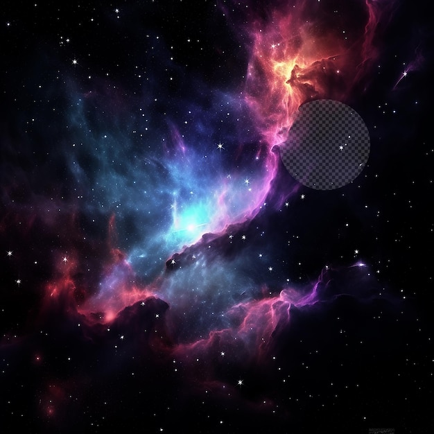Weltraum-Galaxie-Universum auf durchsichtigem Hintergrund