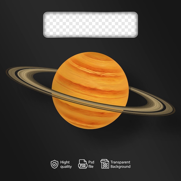 Weltraumplanet-transparente Datei in 3D-Rendering