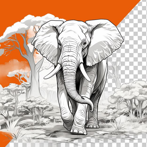 PSD welttag der wildtiere png illustration