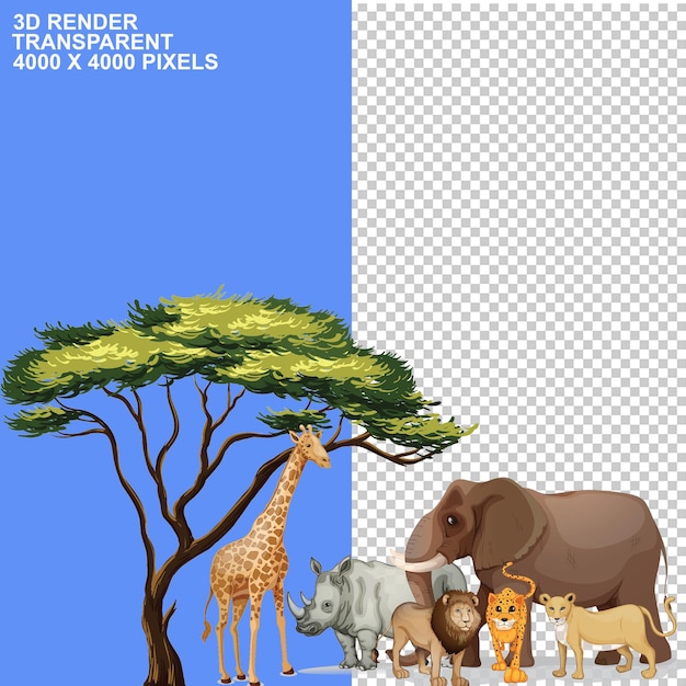 Welttiertag der Erde Wildtiere auf der Erde PSDPNG