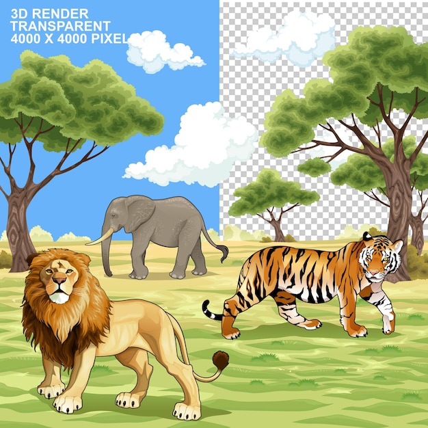 Welttiertag der Erde Wildtiere auf der Erde PSDPNG