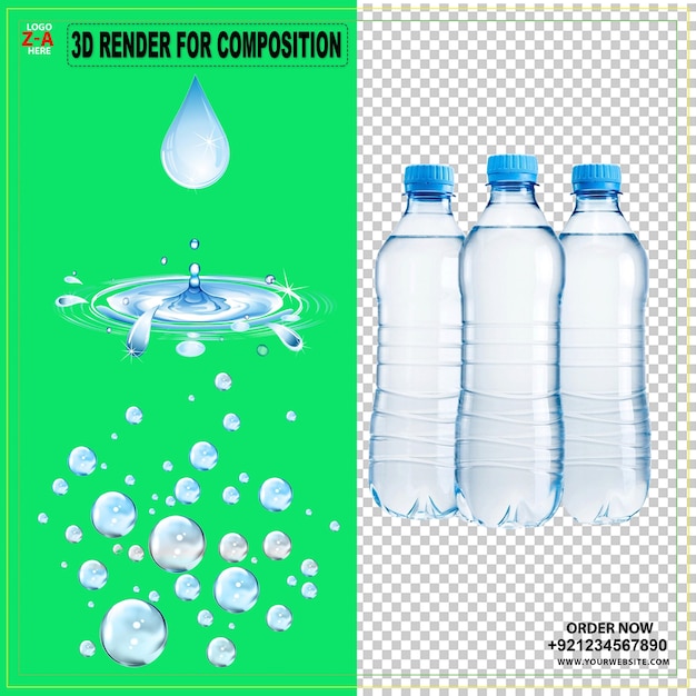 Weltwassertag Trinkwasser blaues Logo Umwelt Erde