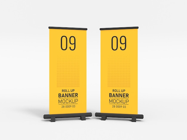 Werbe-rollup-banner-mockup