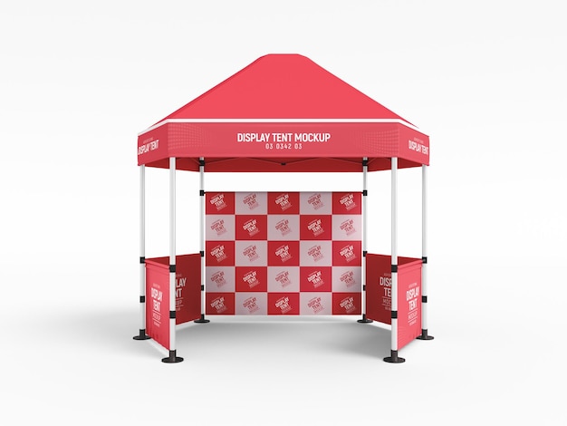 Werbedisplay Baldachin Zelt Mockup