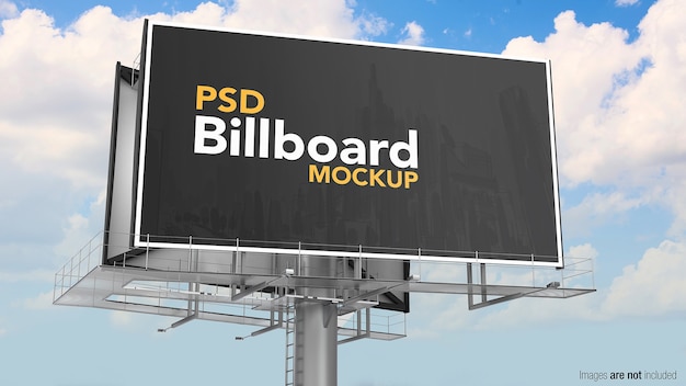 Werbeplakat-Mockup auf der Straße