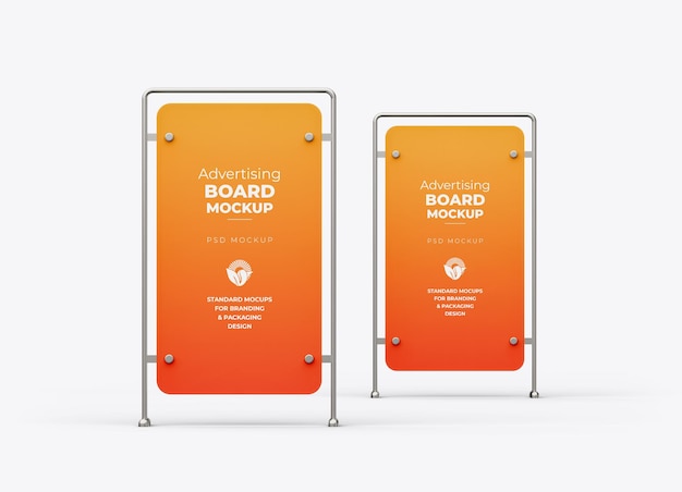 Werbeständer board mockup template design