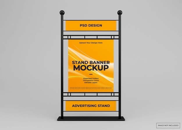 Werbestand banner mockup design isoliert