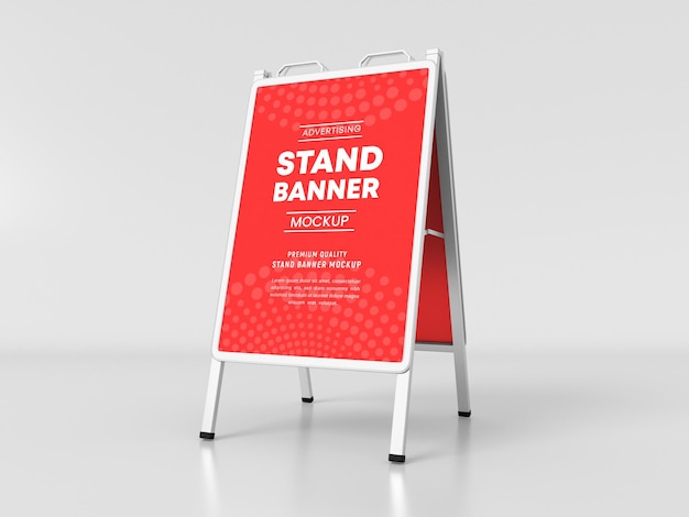 PSD werbestand banner mockup