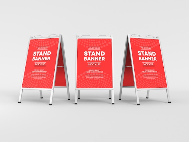 Werbestand banner mockup