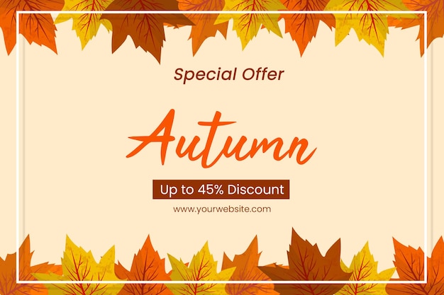 Werbung Herbstverkauf Herbst Social-Media-Design
