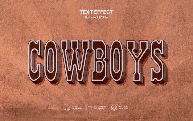 Western-Text-Effekt