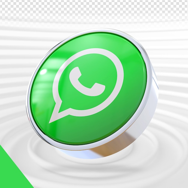 Whatsapp 3d Icône Médias Sociaux