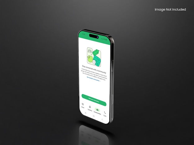 WhatsApp-Chat-Mockup auf dem Handy