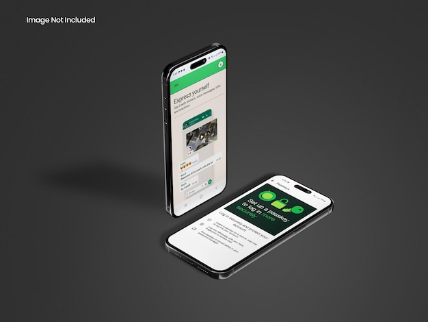 WhatsApp-Chat-Schnittstelle auf Mobiltelefon-Mockup