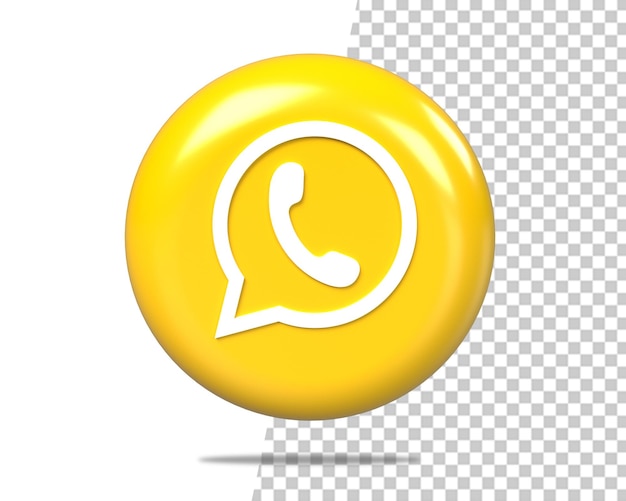 Whatsapp-logo 3d-gold-symbol