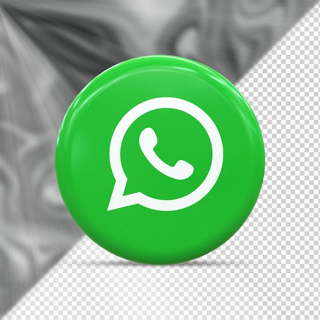 Whatsapp logotipo colorido brilhante e design de ícone de mídia social