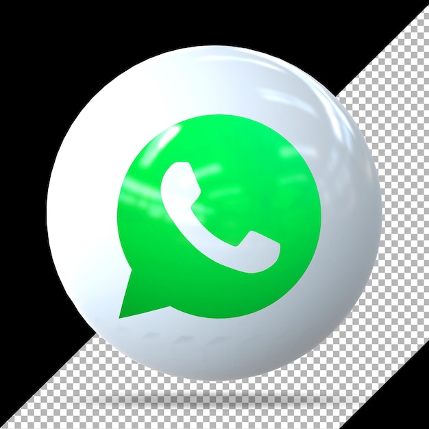 PSD whatsapp redes sociales estilos de globos 3d