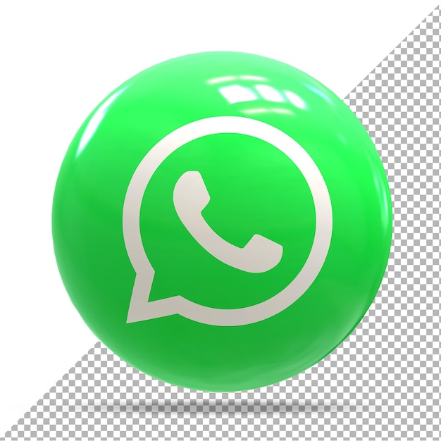 WhatsApp Social Media 3D-Ballonstile