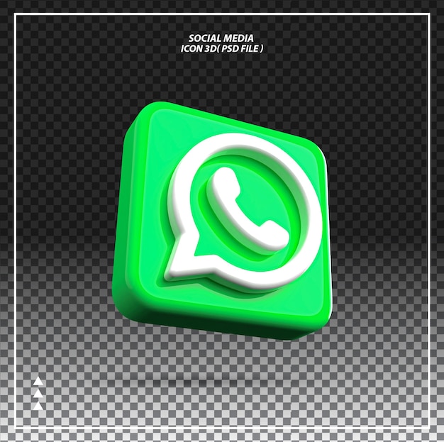 WhatsApp-Symbol 3D-Element