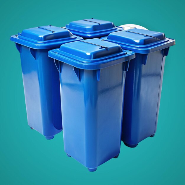 PSD wheelie bin isolado em fundo branco