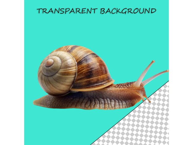 PSD whelk isolé sur un fond transparent