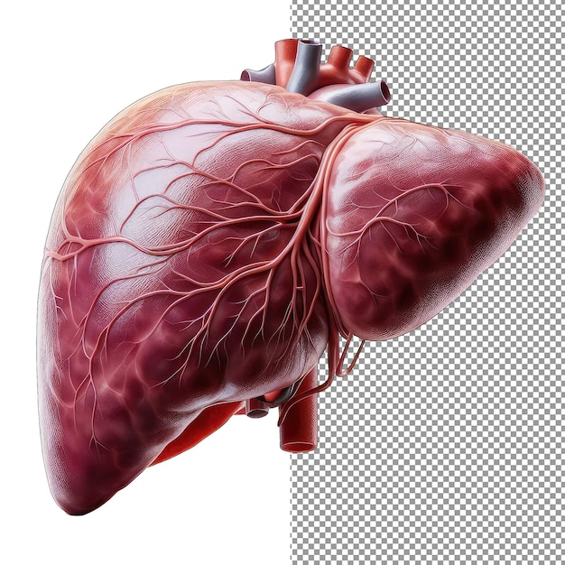 PSD whimsical biology 3d organ delight sur toile transparente