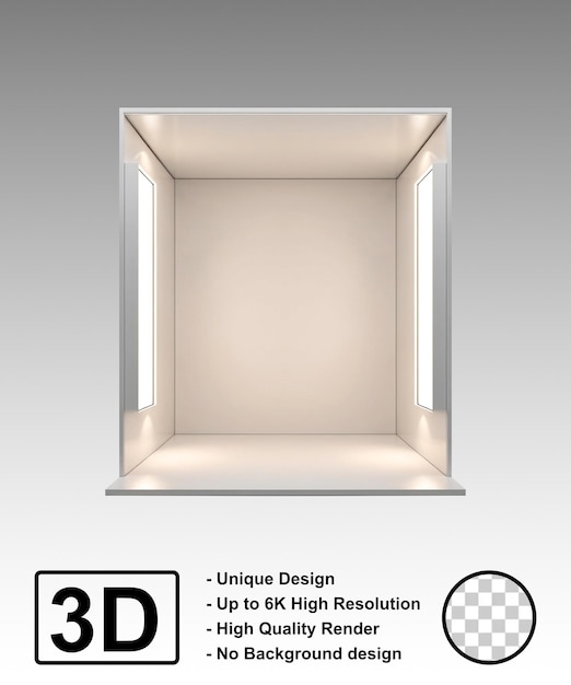 White Booth Veranstaltung Mockup Design Ausstellung