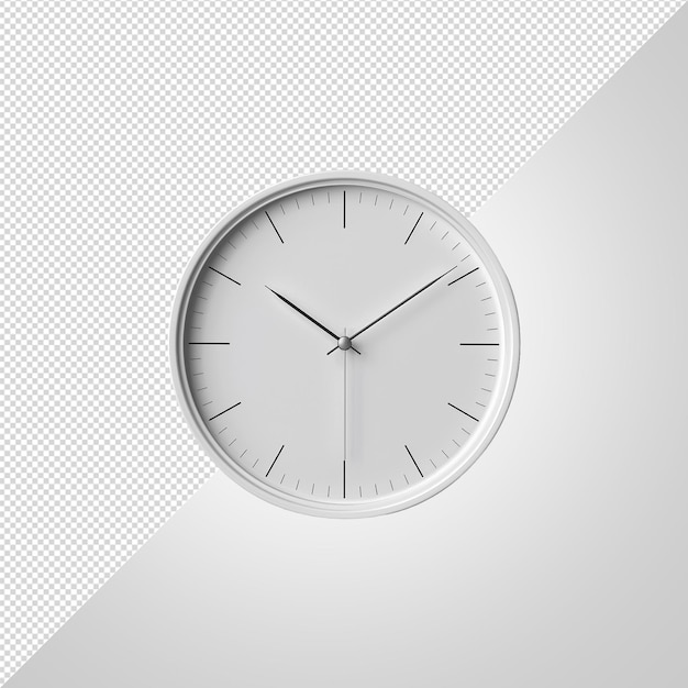 white clock png