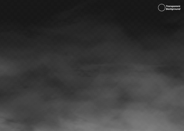 White Cloud and Smoke Fog Effect Realistic Atmospheric Illustration