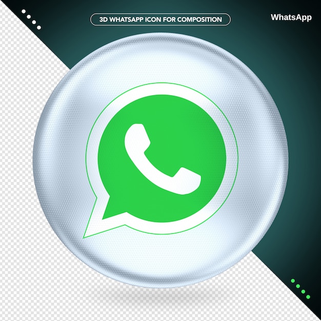 White Ellipse 3D Whatsapp