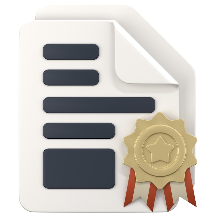 PSD white file with legalicy sign 3d icon illustration low poly style