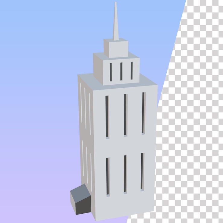 PSD white house 3d icon 8