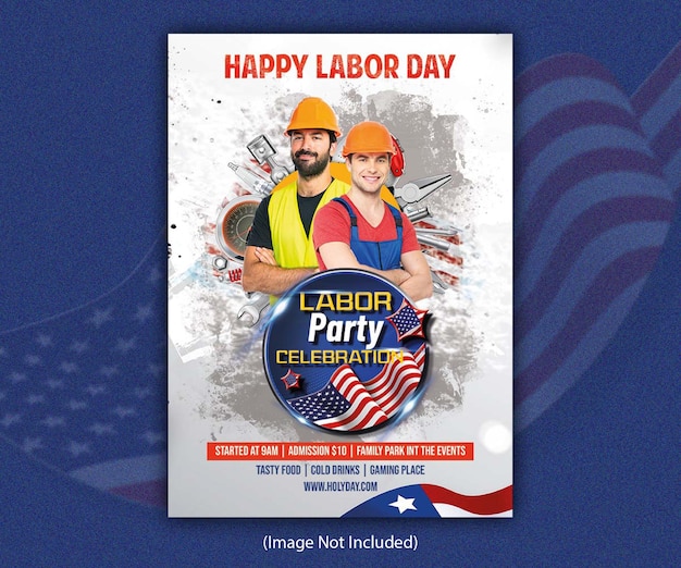 white_labor day_party_weekend_editable_evet_flyer_free_template_ideas_print_design_a4_poster