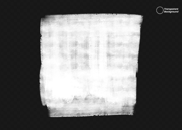 White paint texture on a transparent background