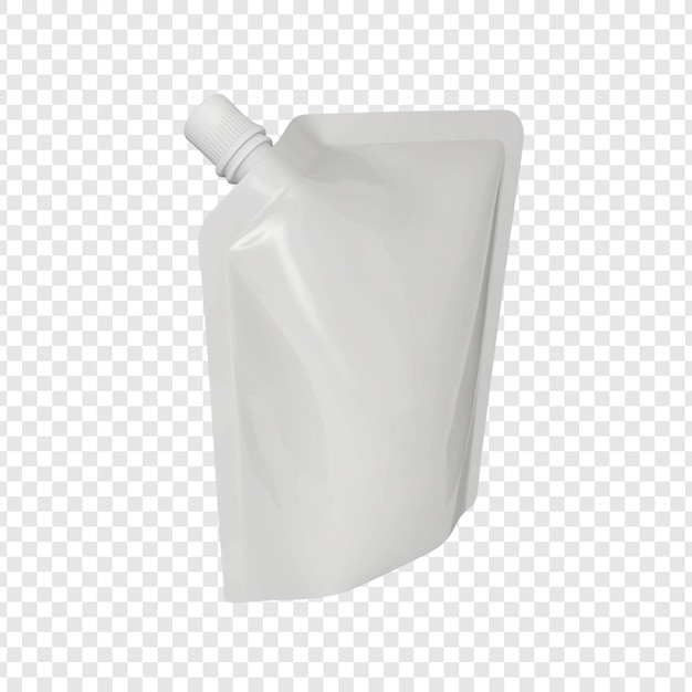 White Pouch with Spout for Liquids and Samples