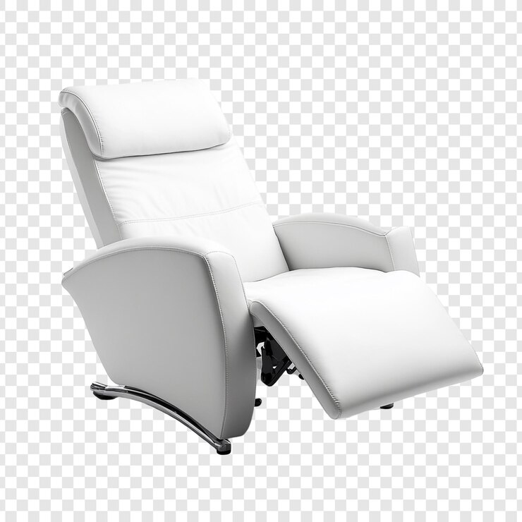 PSD white recliner chair