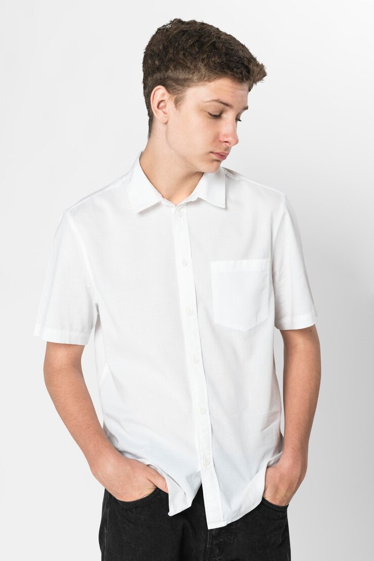 PSD white shirt pocket mockup psd basic apparel shoot with design space