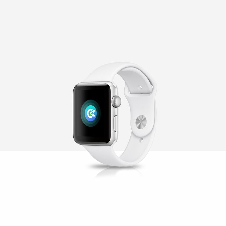 White SmartWatch Mock-up 