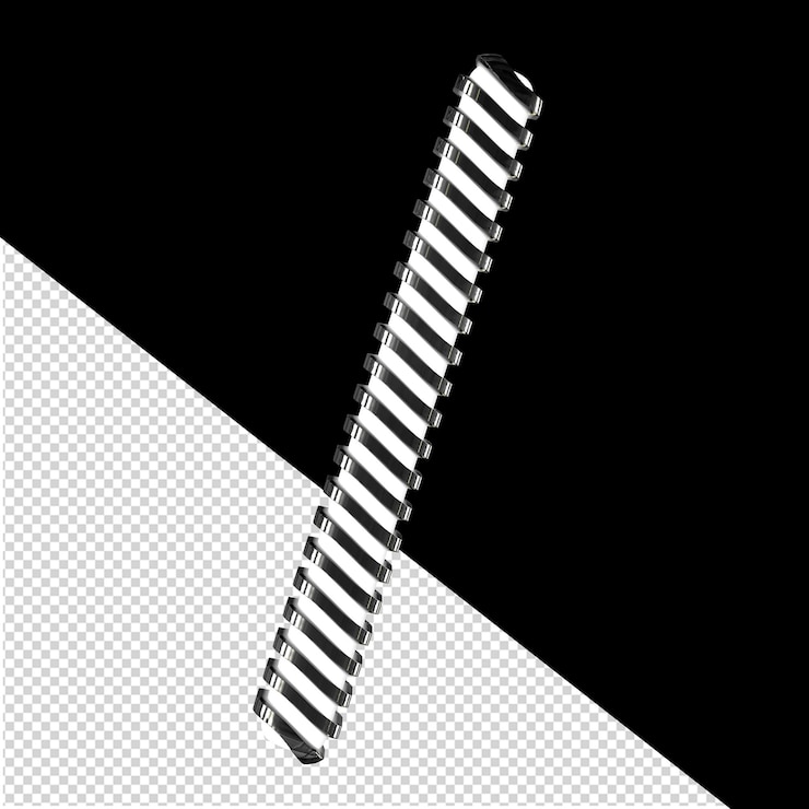 PSD white symbol with black diagonal ultra thin straps