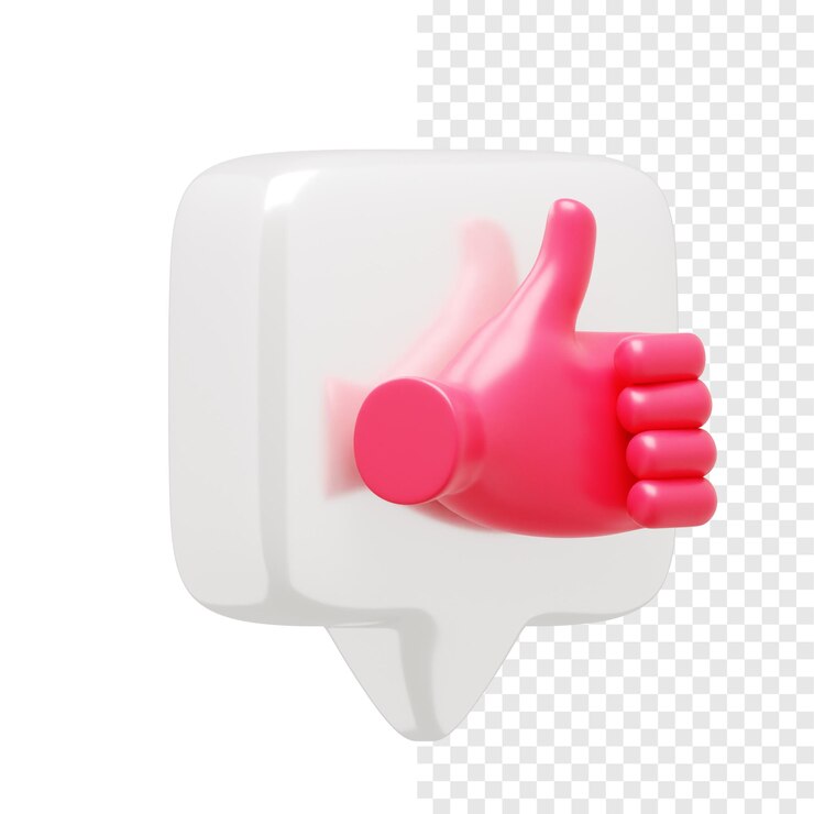 PSD wie benachrichtigung 3d-symbol links