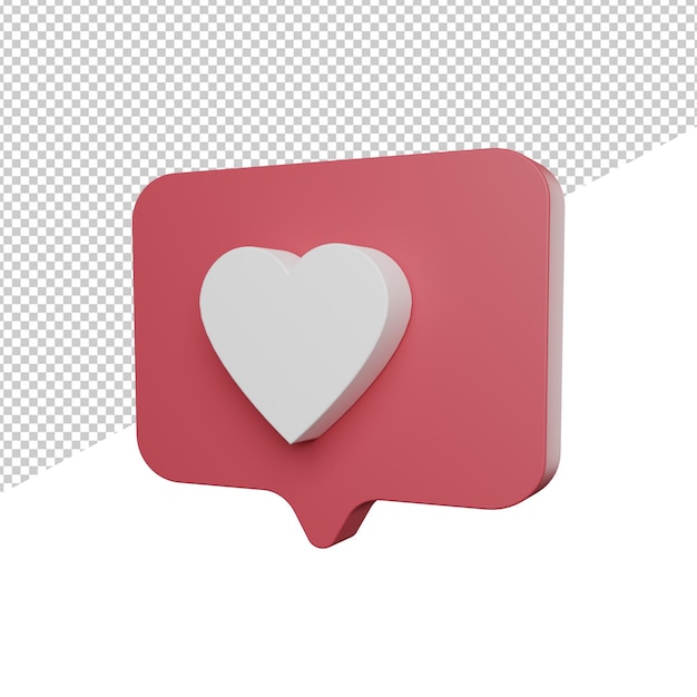 Wie Seitenansicht Social-Media-Symbol 3D-Rendering-Abbildung transparenter Hintergrund psd
