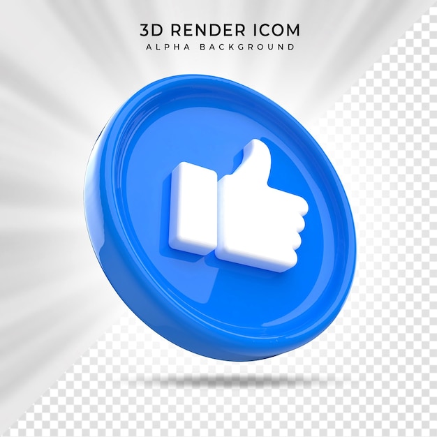 Wie social-media-symbol 3d