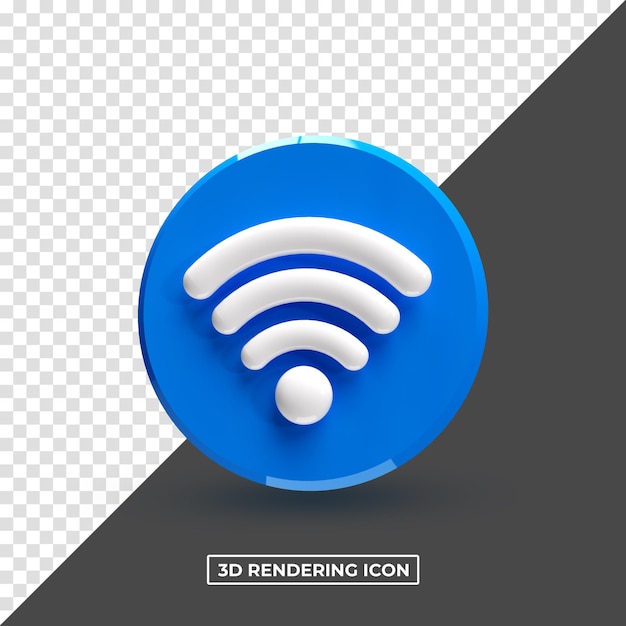 Wifi 3D-Rendering Premium-PSD