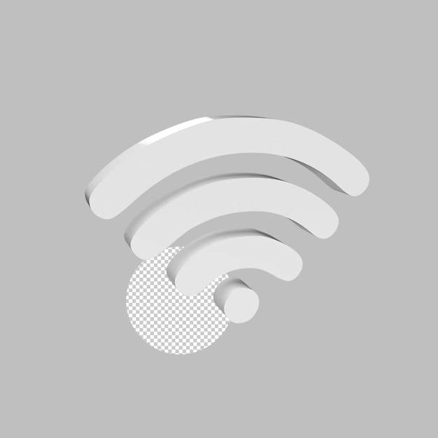 Wifi chat icono interfaz de usuario elemento 3d render ilustración