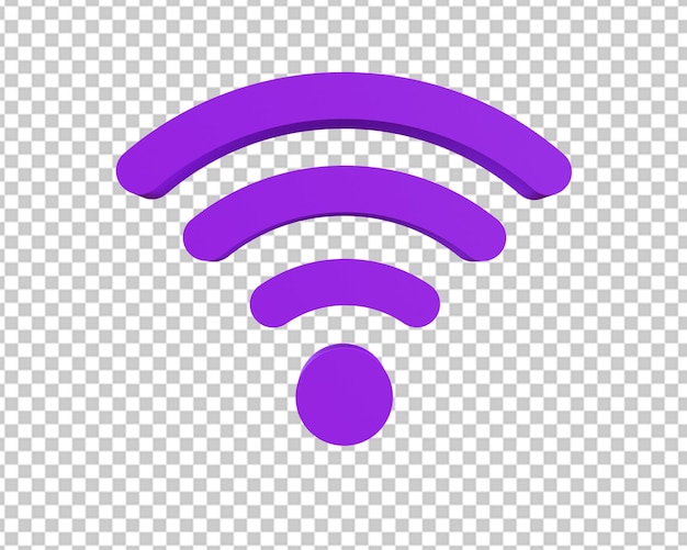Wifi-Logo-Symbol 3d rendern