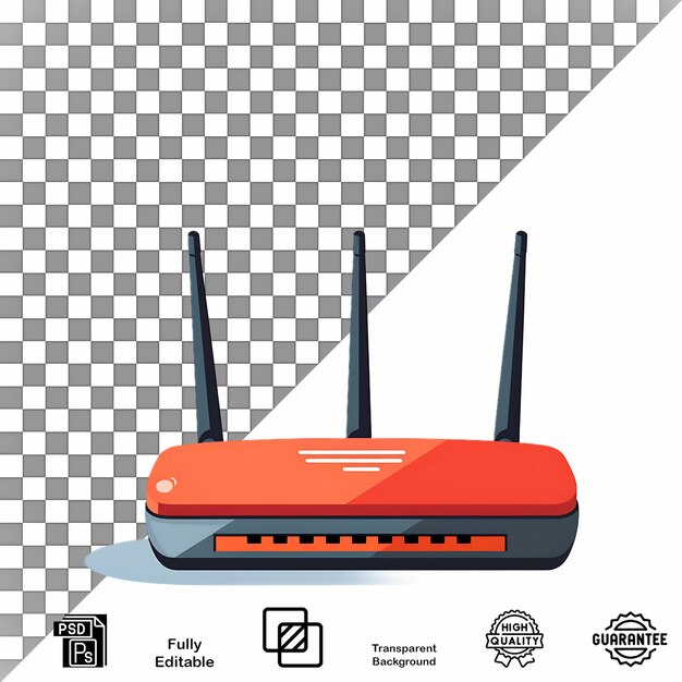 WiFi router clip art de alta calidad PSD editable y fondo transparente