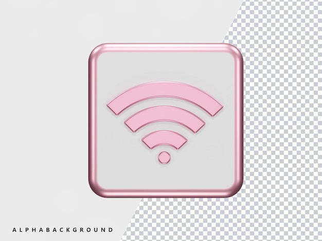 Wifi-Symbol transparentes Element